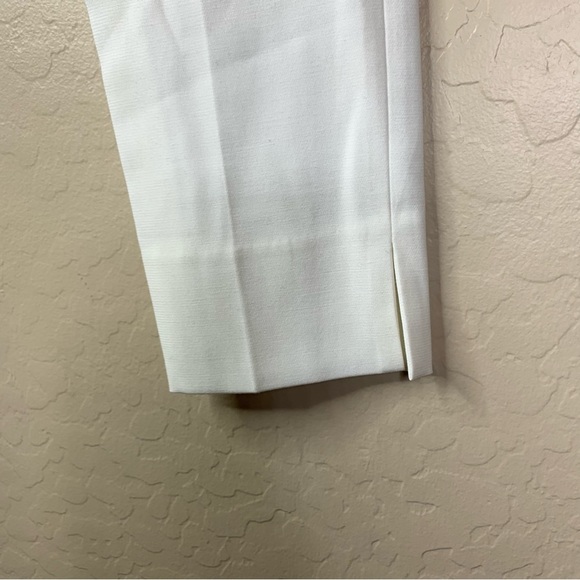 BCBGMaxAzria Andy Slim-Leg White Trouser Pant - Picture 4 of 10